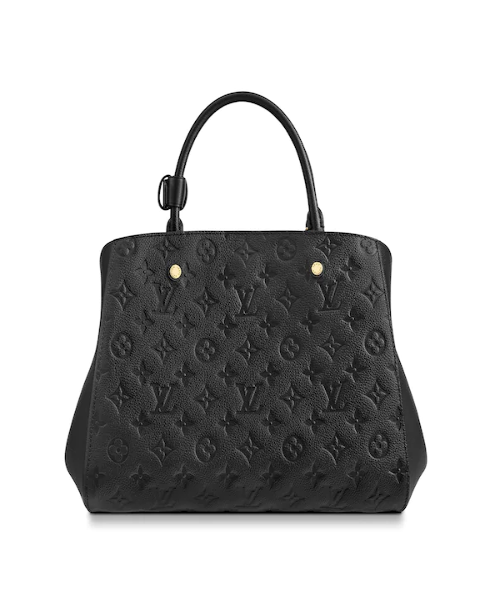 LV Montaigne MM Monogram Empreinte Leather Noir