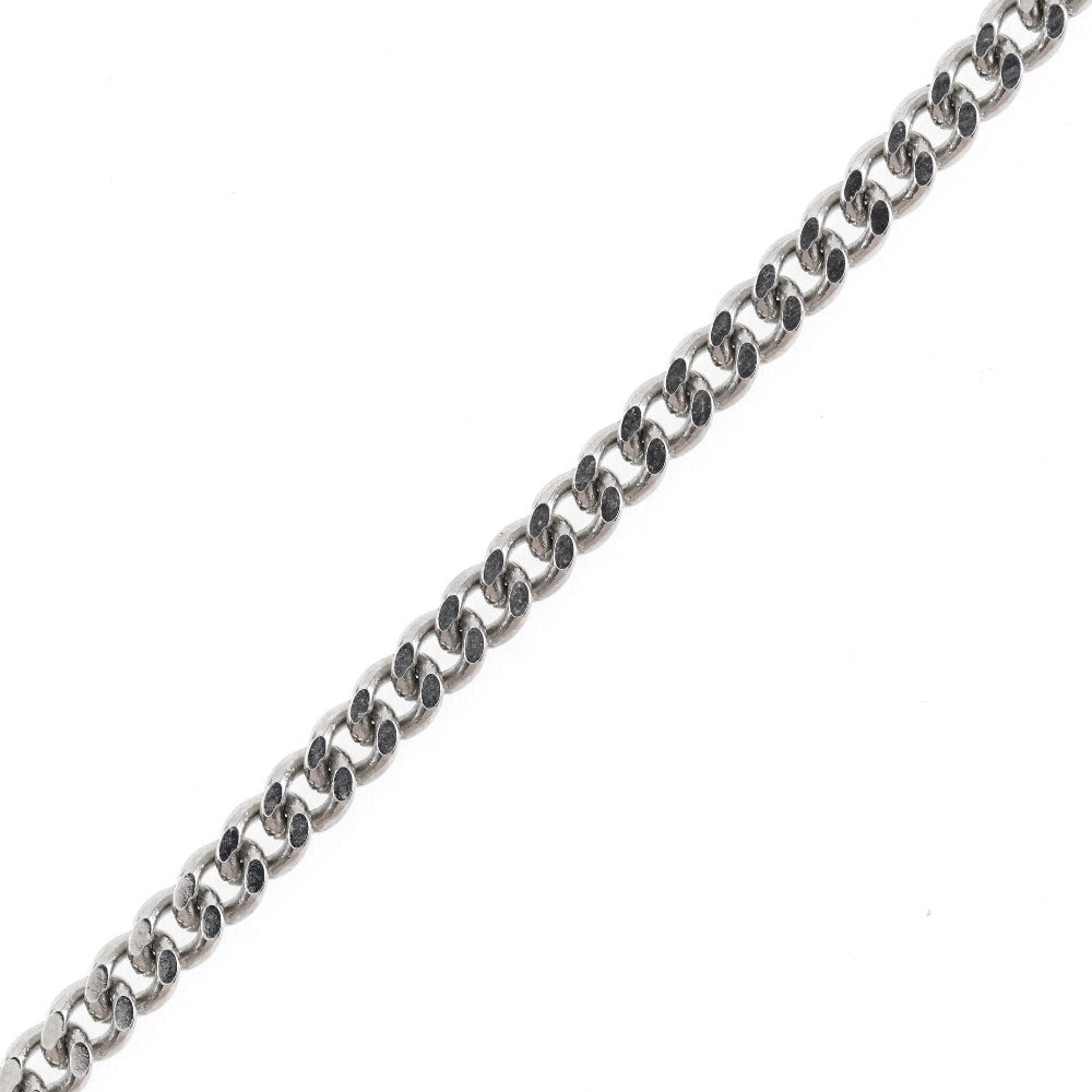 CHANEL Necklace Metal, Plastic Silver COCO Mark Women Used