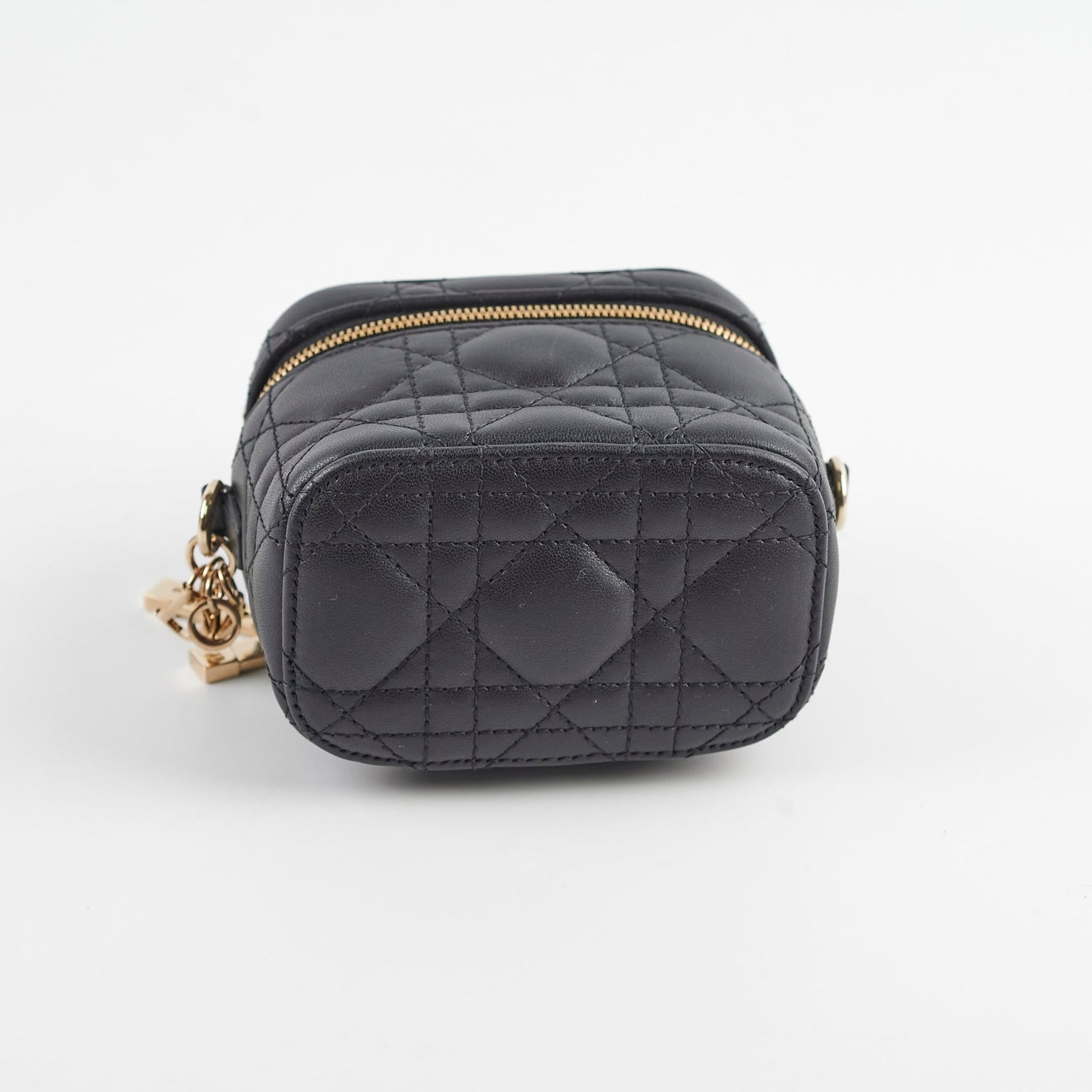 Christian Dior Micro Vanity Case Black Cannage Lambskin