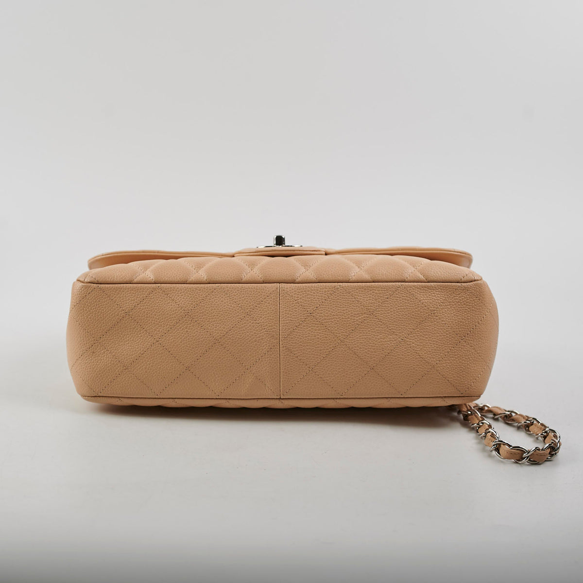 Chanel Jumbo Single Flap Caviar Beige - Series 13