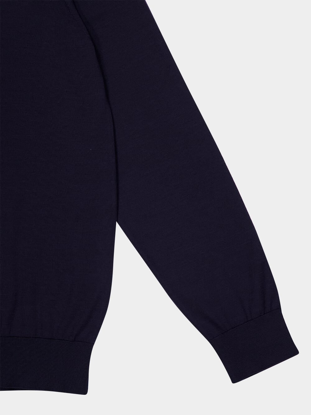 Navy Wool Crew-Neck Sweater