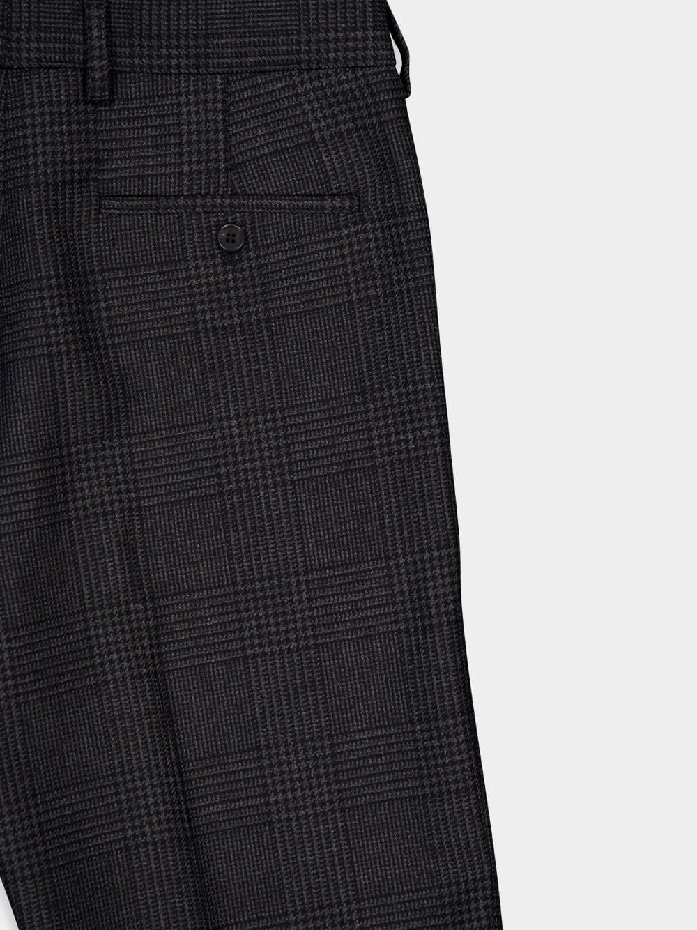 Prince of Wales Check Wool Trousers