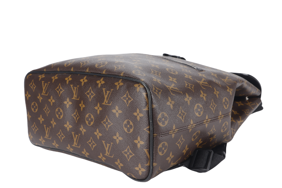 LOUIS VUITTON MACASSAR PARC (M40637) MONOGRAM CANVAS BACKPACK SILVER HARDWARE WITH DUST COVER