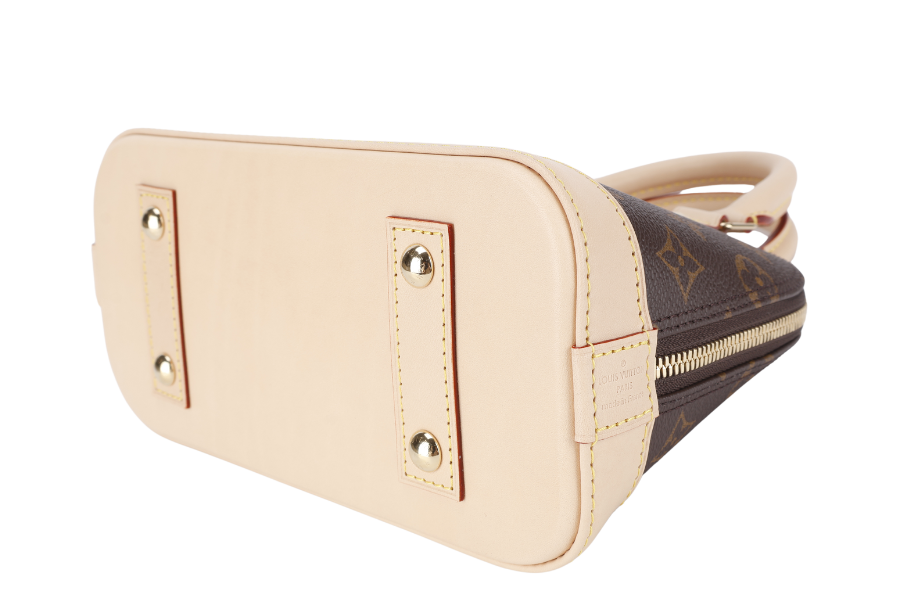 LOUIS VUITTON M46990 MONOGRAM ALMA BB WITH DUST COVER AND BOX