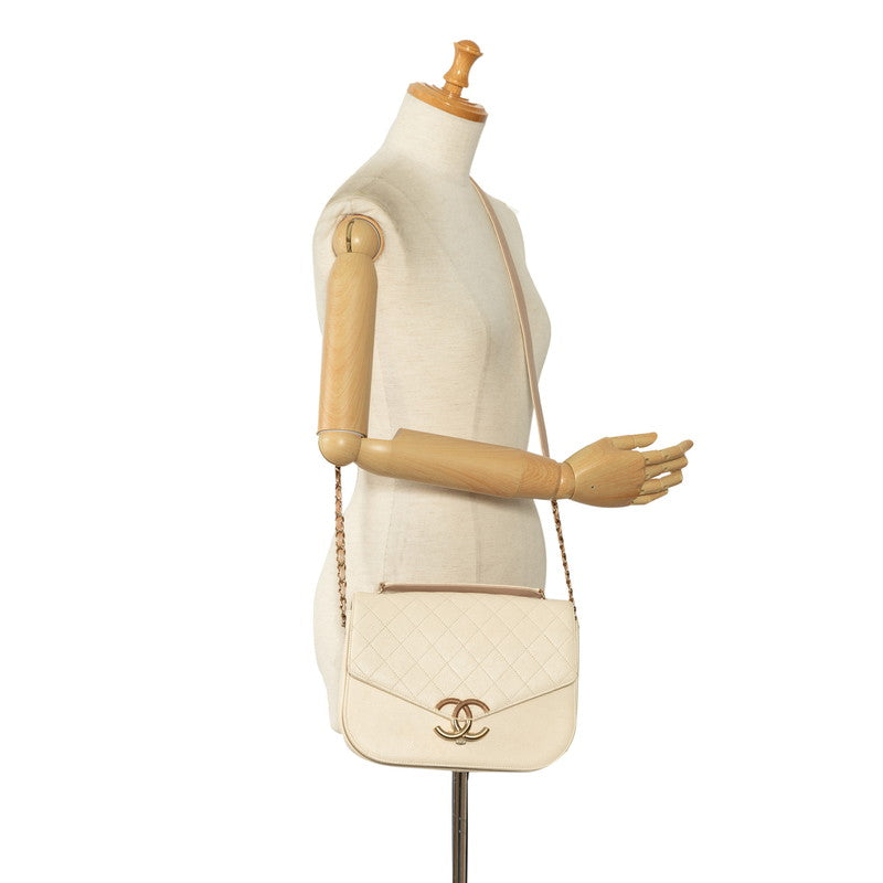 Chanel CC Caviar Cuba Flap Bag Leather Shoulder Bag in Good condition