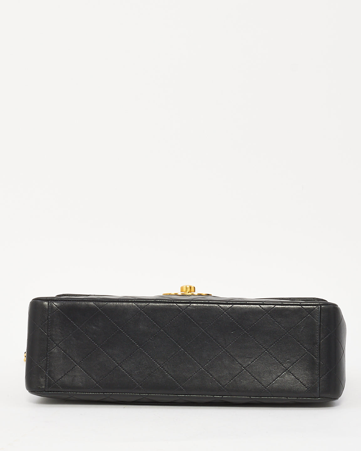 Chanel Black Leather Classic Jumbo XL Maxi Flap Bag with GHW