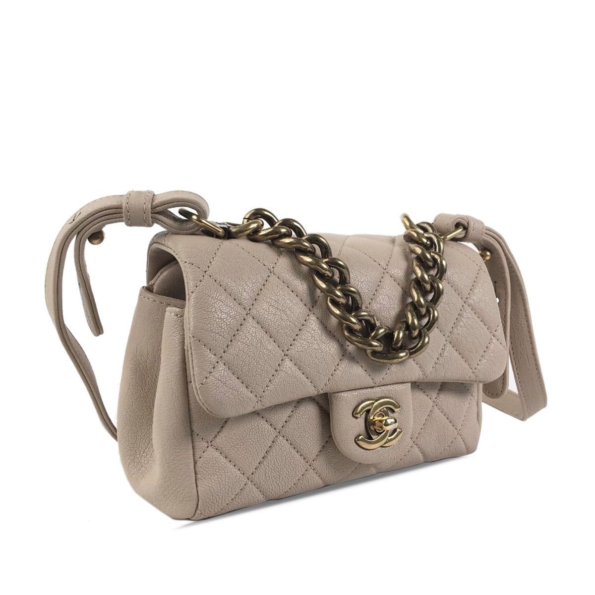 CHANEL Mini Paris Rome Calfskin Trapezio Bag