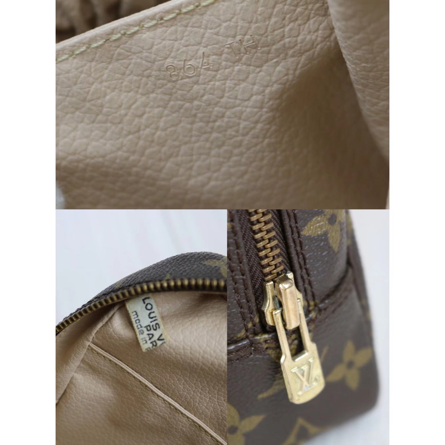 Rank A | LV Truth Toilet 23 Monogram Makeup Pouch|012910