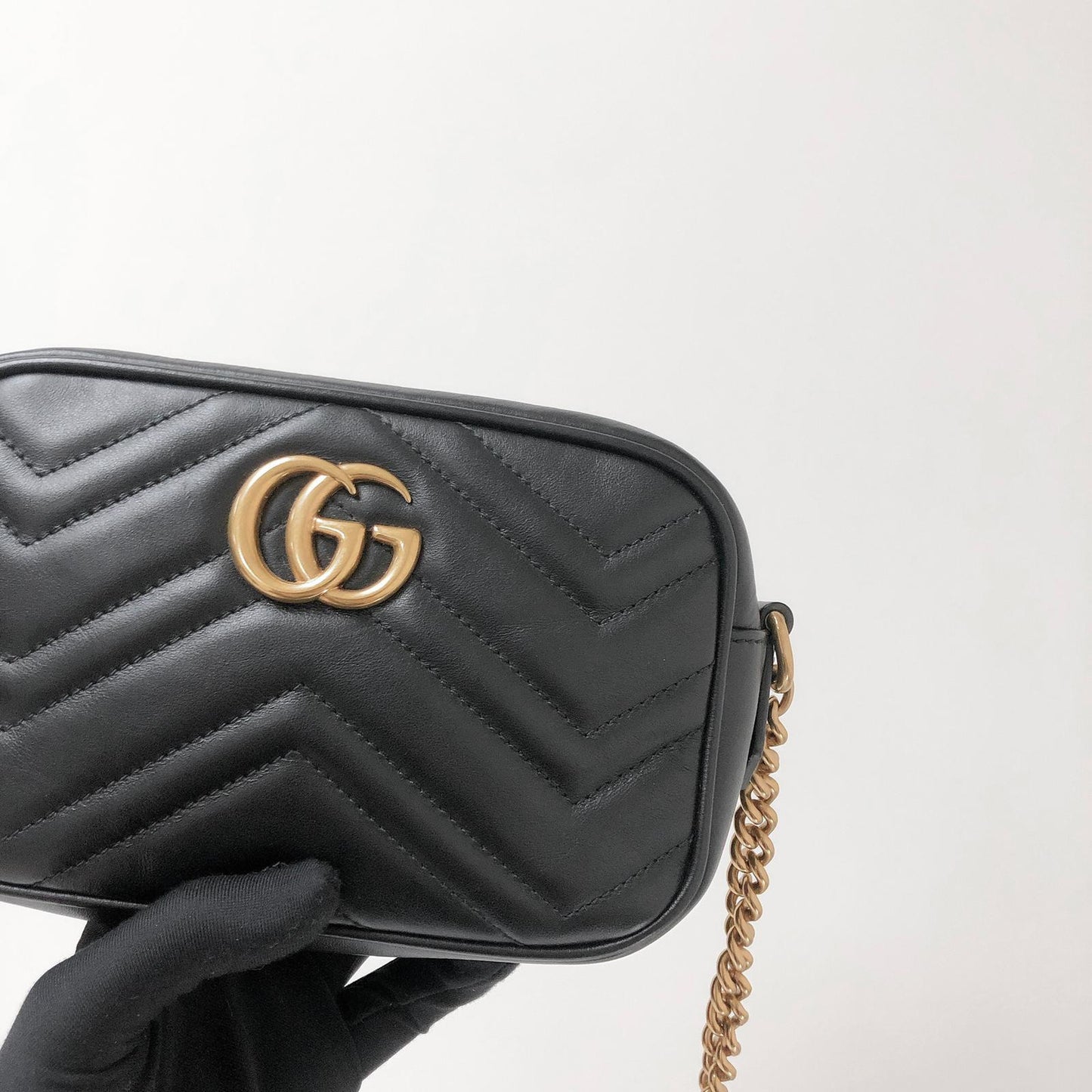 Gucci GG Marmont Mini Shoulder Bag Black