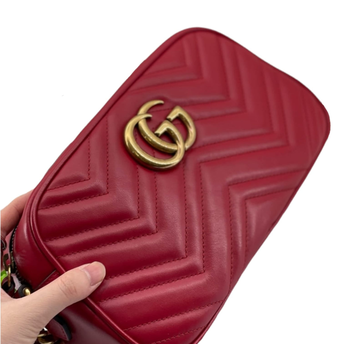 Gucci Small GG Marmont Matelassé Red