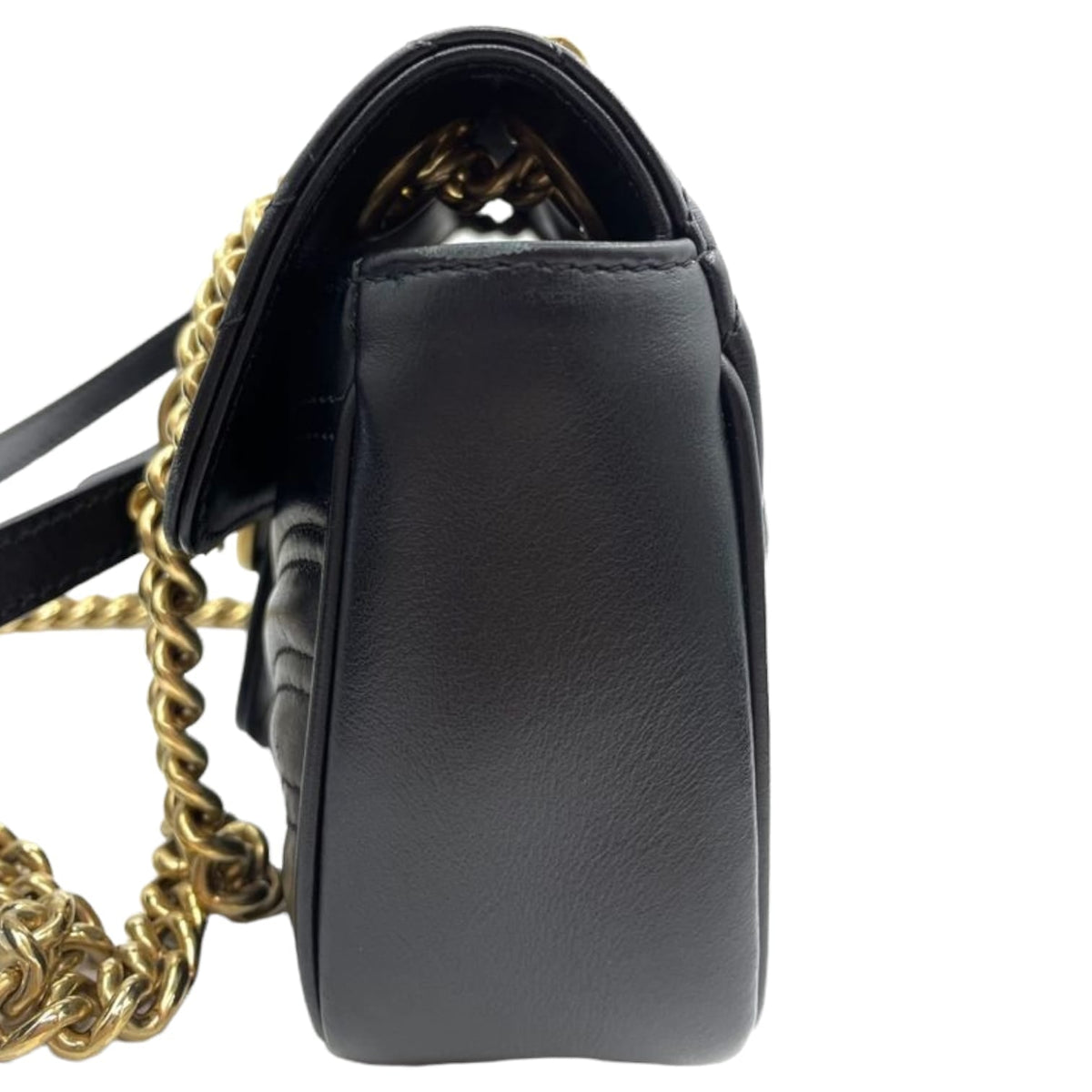 Gucci Mini Marmont Matelassé Leather Black GHW