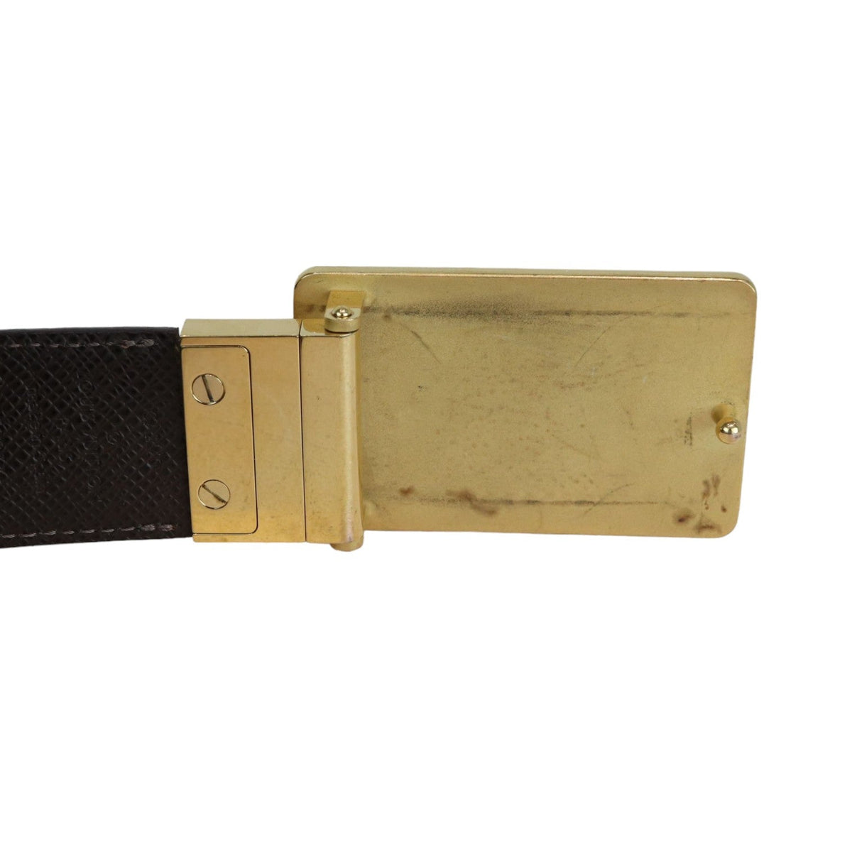 Louis-Vuitton Inventeur Reversible Belt Damier Ebene Size 90