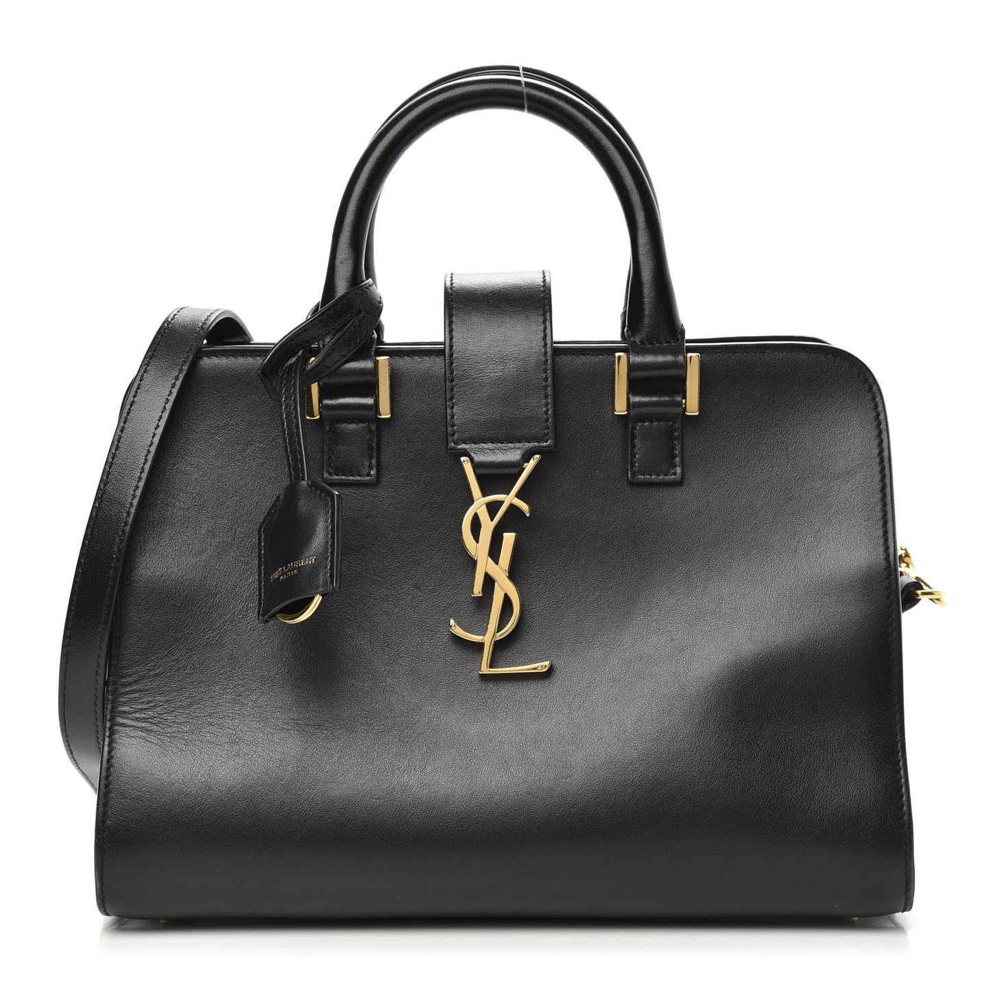 YVES Saint Laurent Leather Baby Monogram Cabas Bag