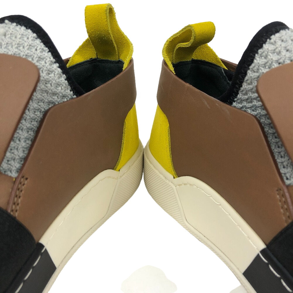 BALENCIAGA sneakers 433301 Leather, Fabric multicolor Women 37