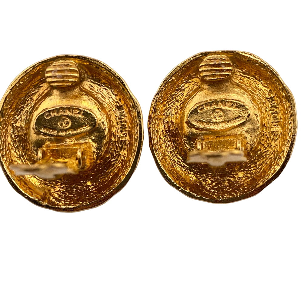CHANEL Earring Gold Plated gold Fake pearl