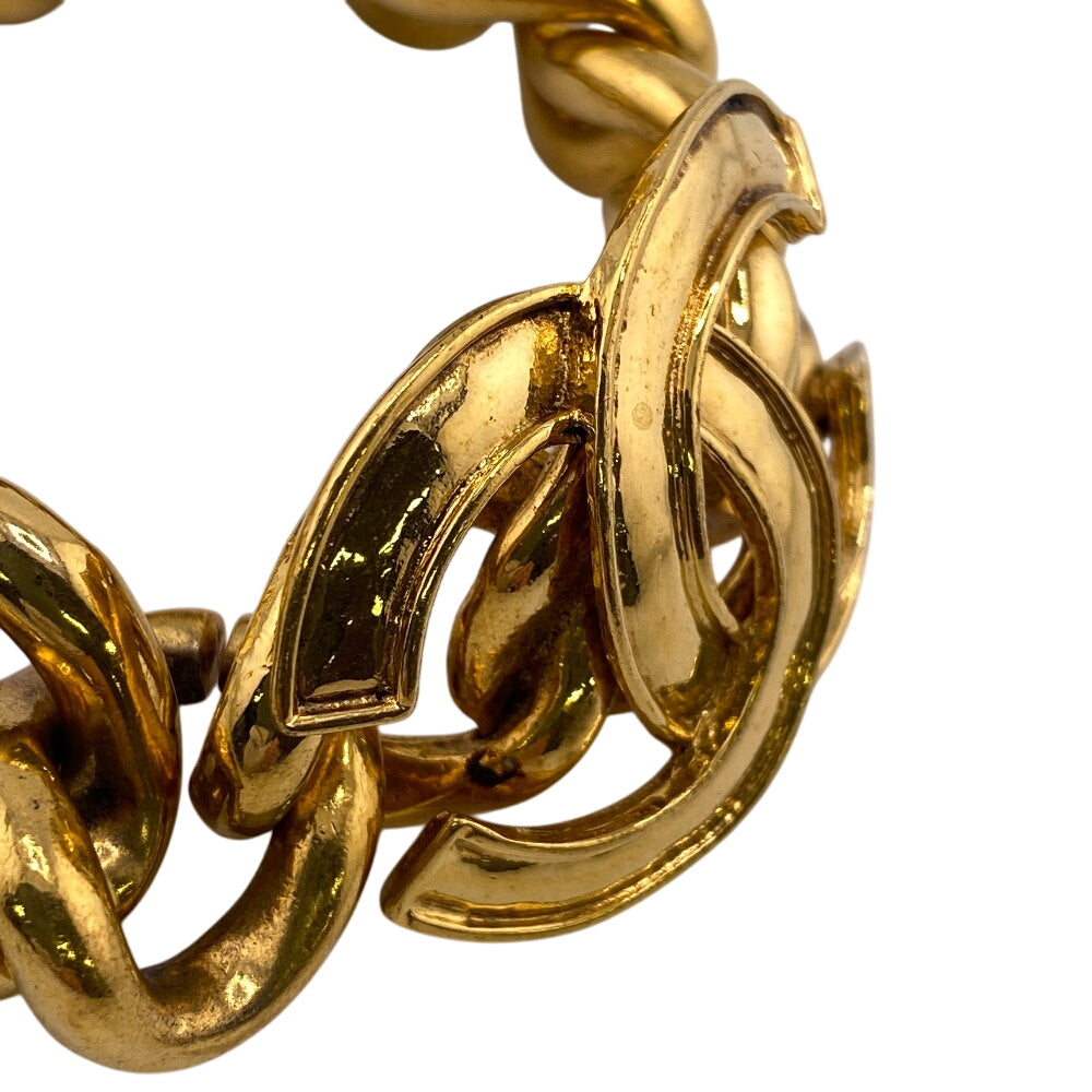 CHANEL bracelet Gold Plated gold COCO Mark