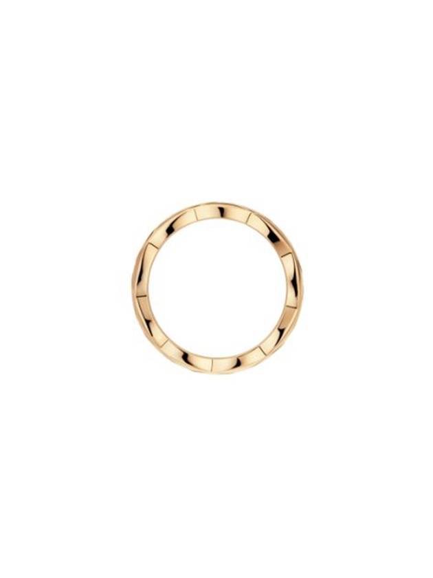 Coco Crush Quilted Motif Small Ring Gold Chanel