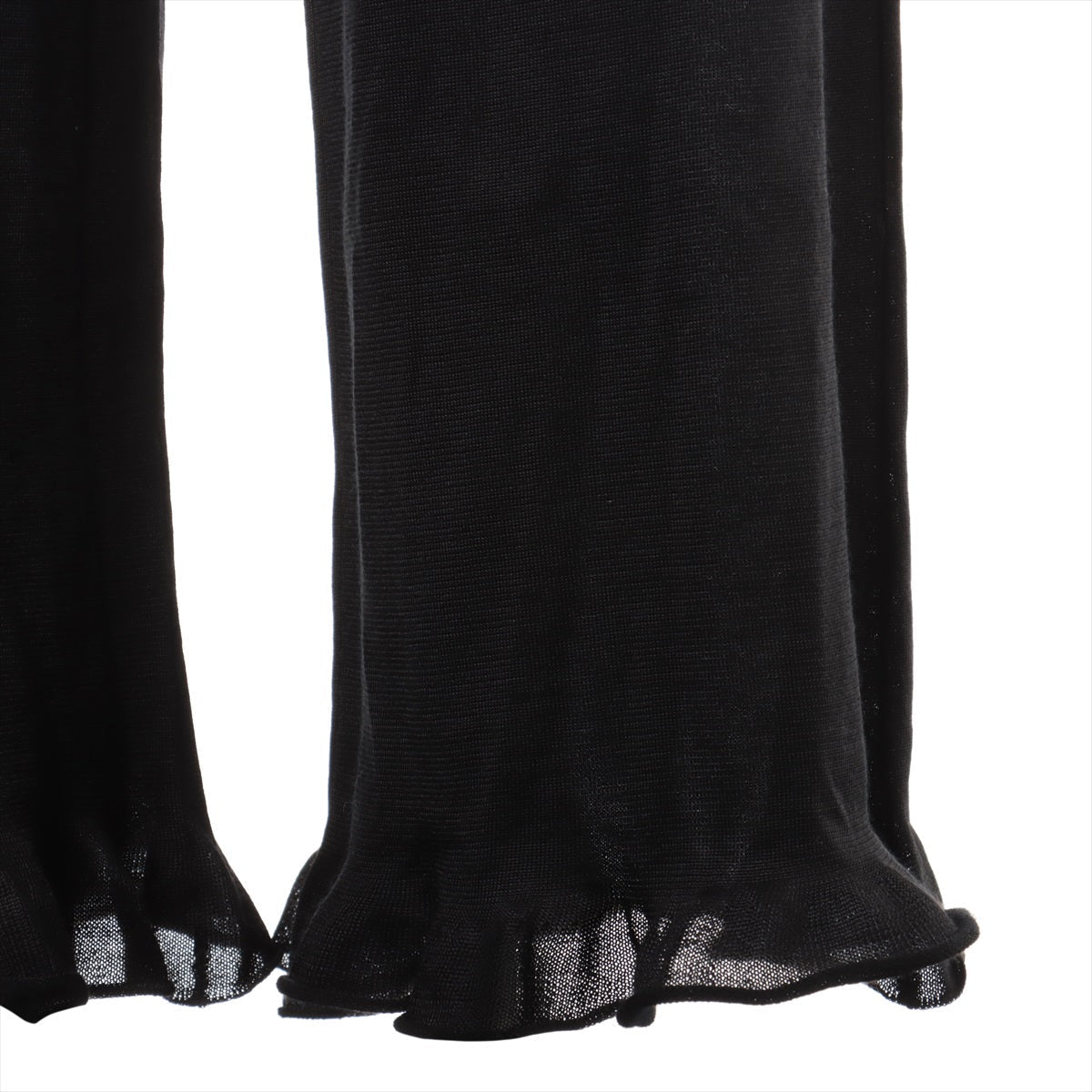 Chanel P75 Casimir X Silk Pants 38 Black Ladies