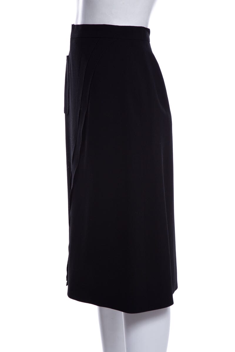 Chanel Black Pencil Skirt SZ 38
