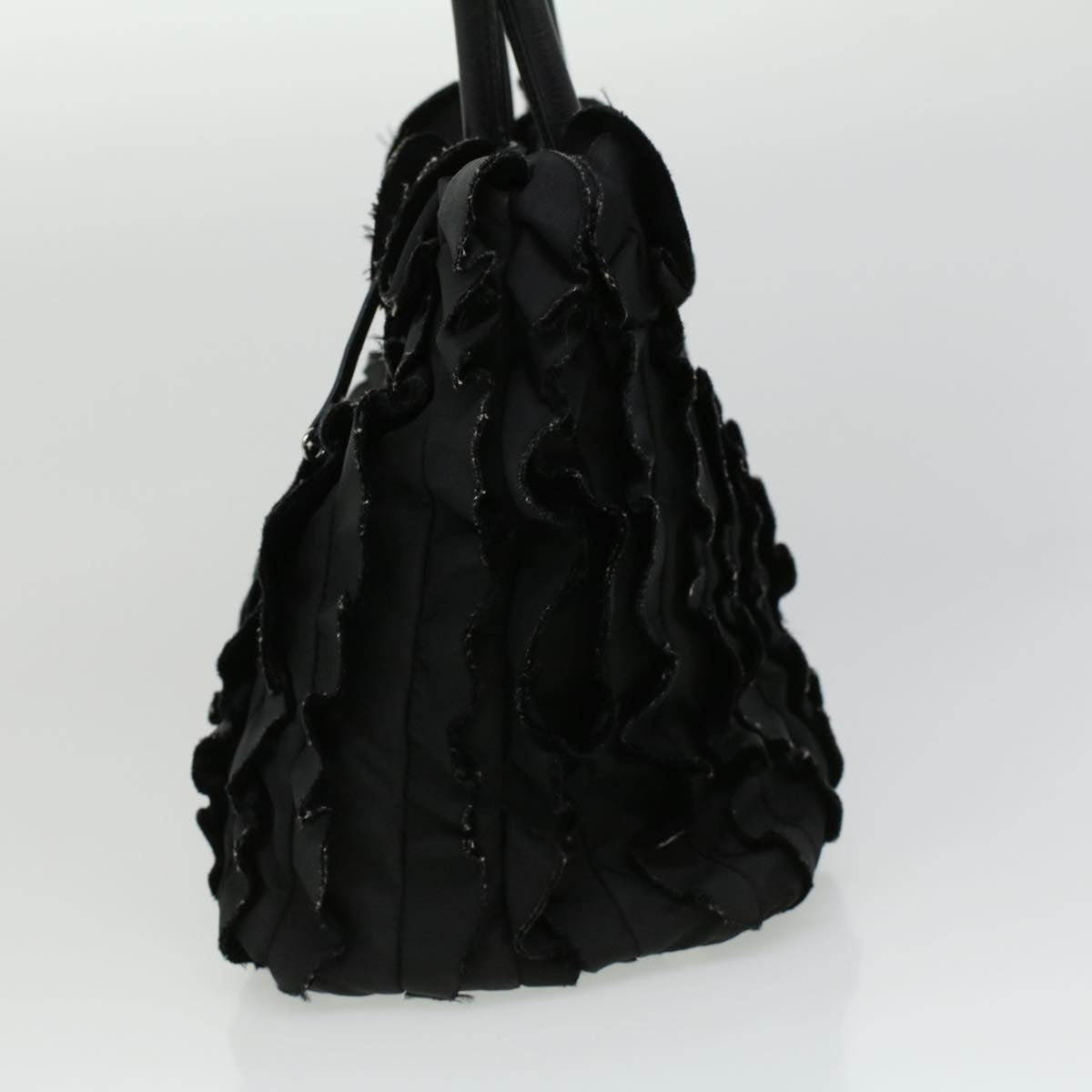 Prada Hand Bag Nylon Black ac1238