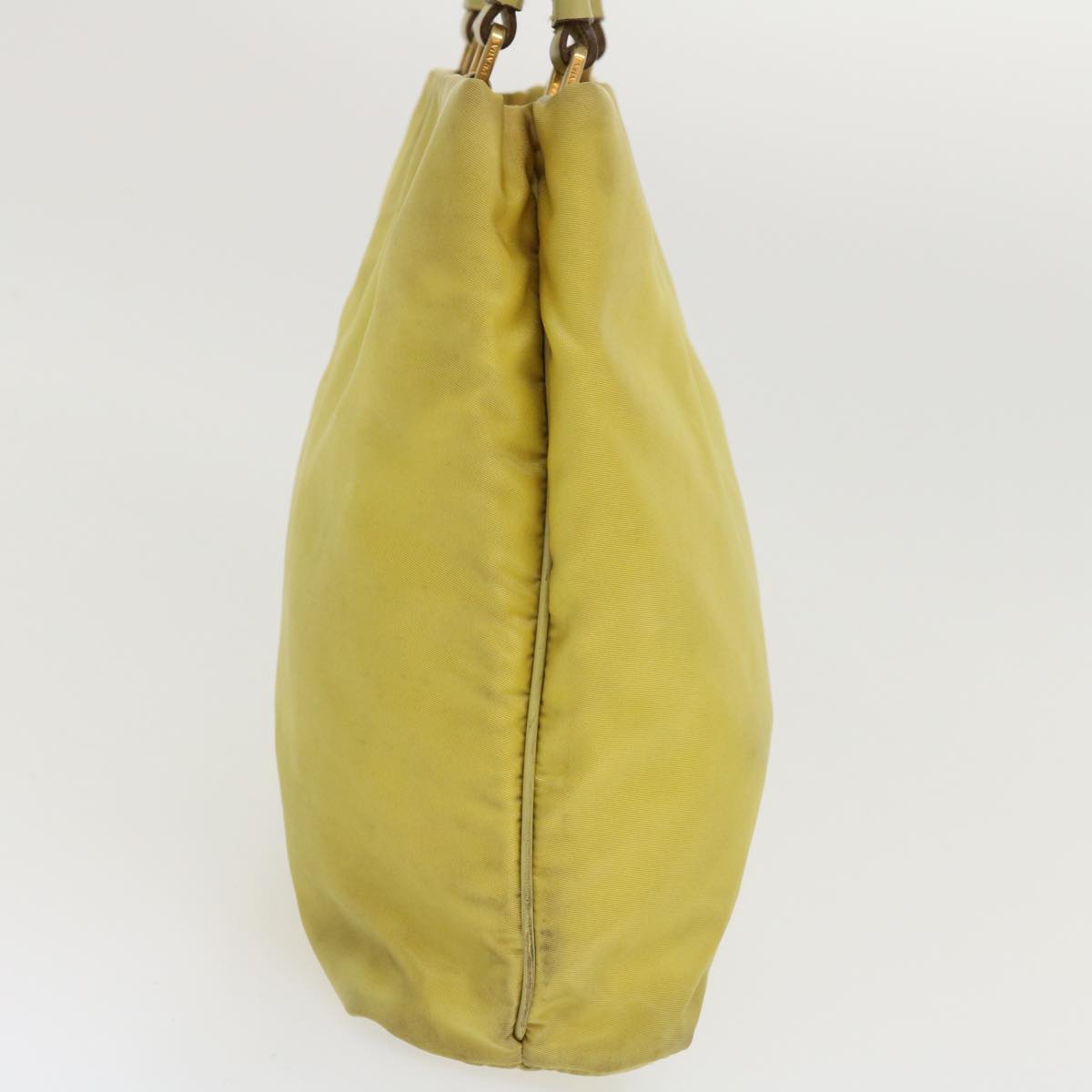 Prada Shoulder Bag Nylon Yellow ac1462