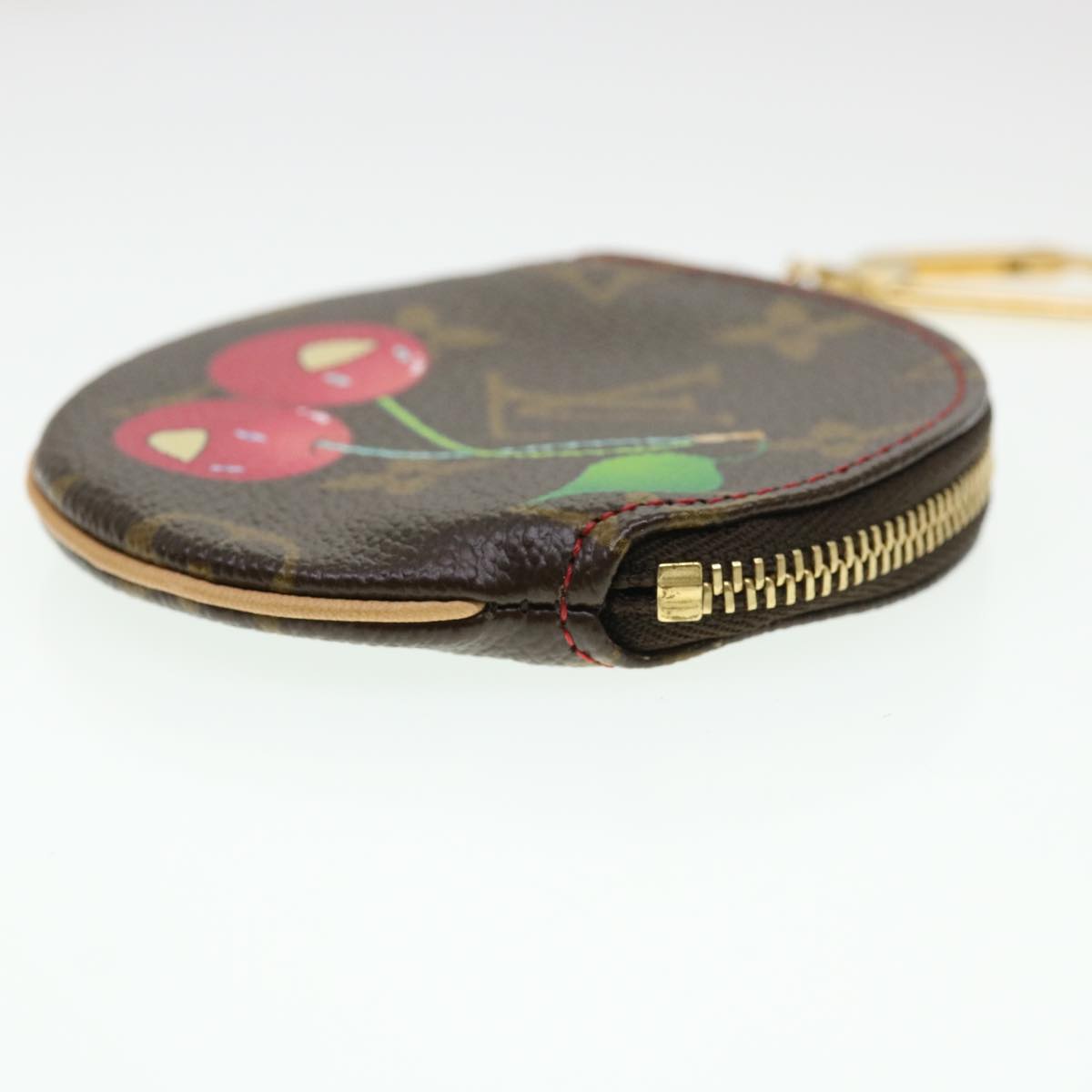 LOUIS VUITTON Monogram Cherry Porte Monnaie Ron Coin Purse M95043 LV ac1922