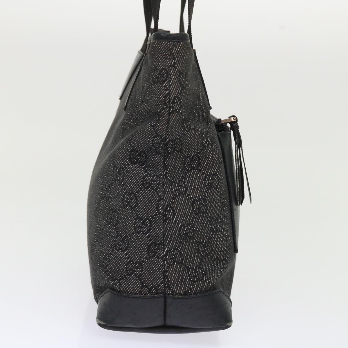 GUCCI GG Canvas Shoulder Bag Leather Black 28893 ac2029