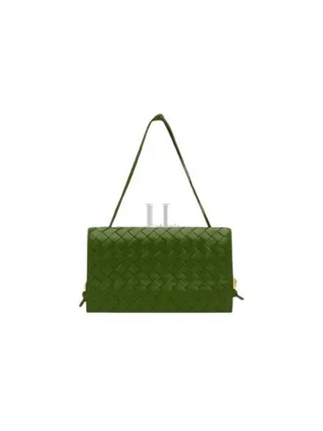Luxury Bottega Veneta Intrecciato Strap Trio Shoulder Bag Avocado