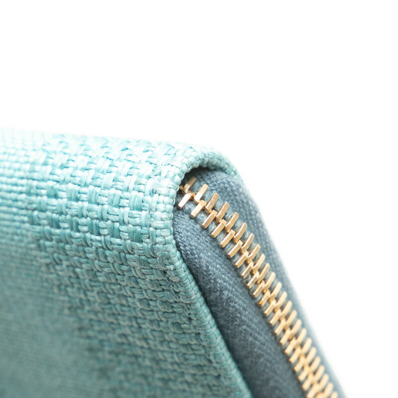 Chanel Deauville Stripe Canvas Long Wallet