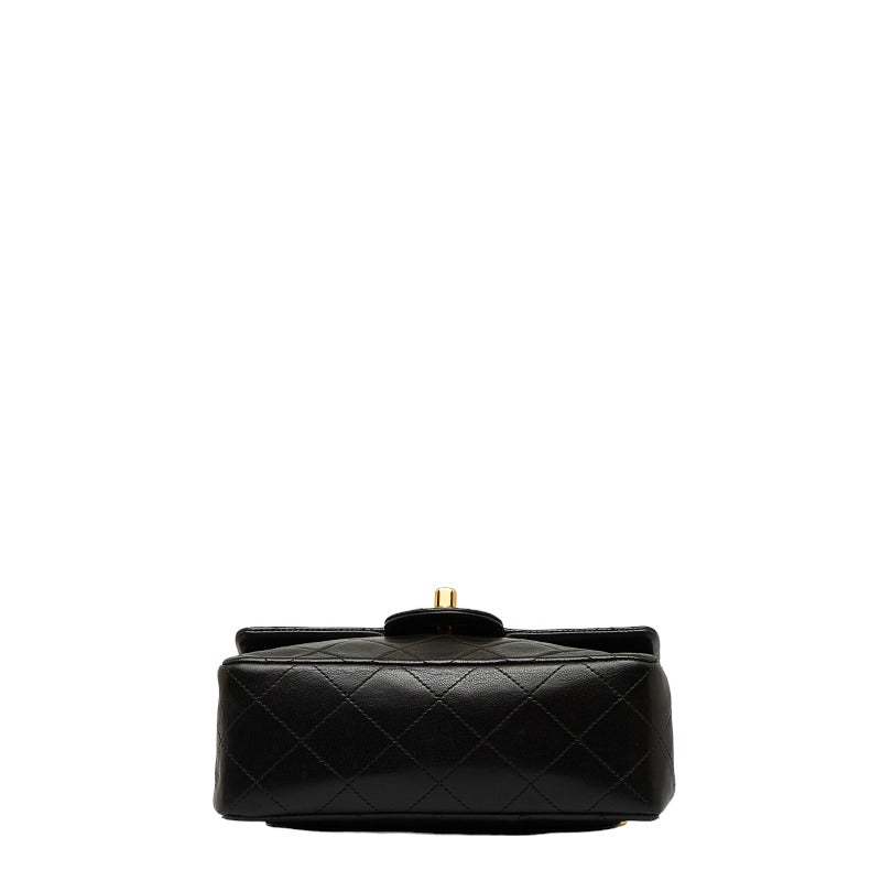 Chanel Miniature Chain houlder Bag Black Gold Lady Chanel