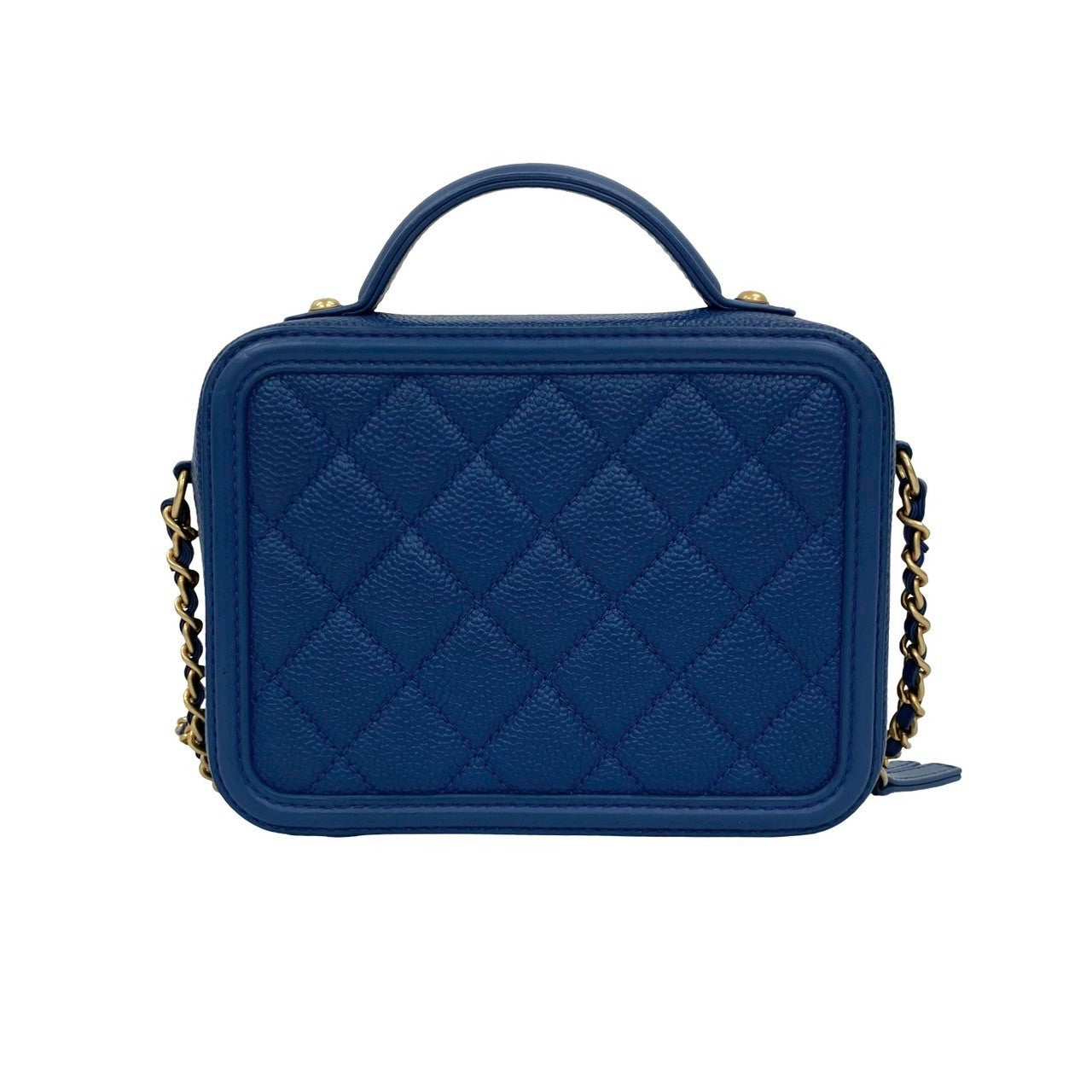 Chanel CC Filigree Caviar Leather Shoulder Bag