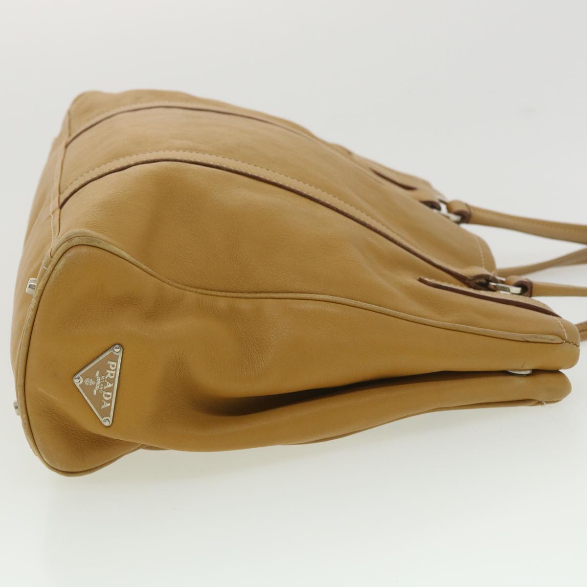 Prada Shoulder Bag Leather Brown am3914