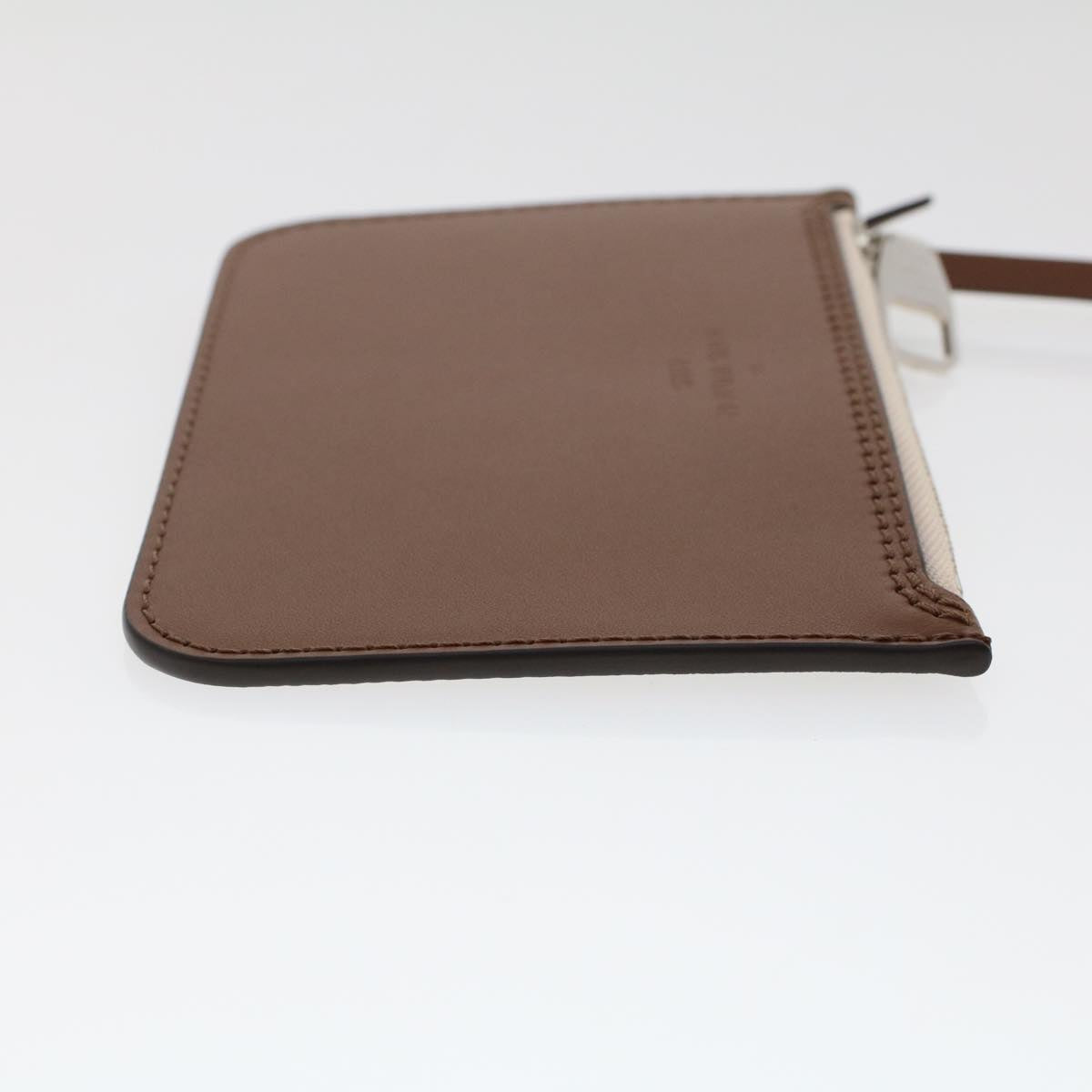 LOUIS VUITTON Hina PM Pouch Leather Brown LV am4690