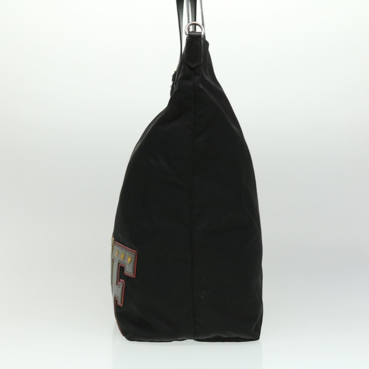 Prada HF stitch Tote Bag Nylon Leather Black ar7839