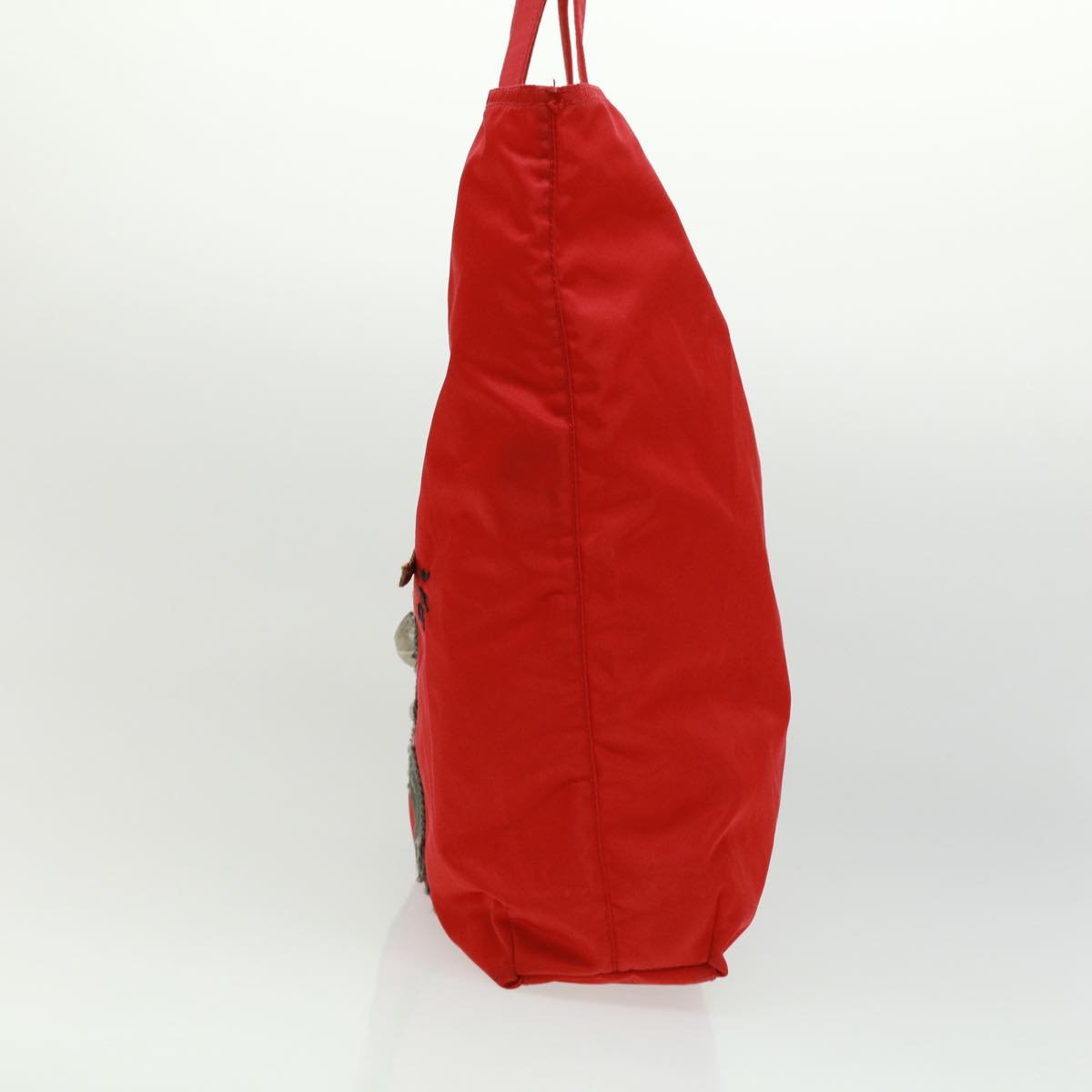Prada robot Hand Bag Nylon Red ar7943