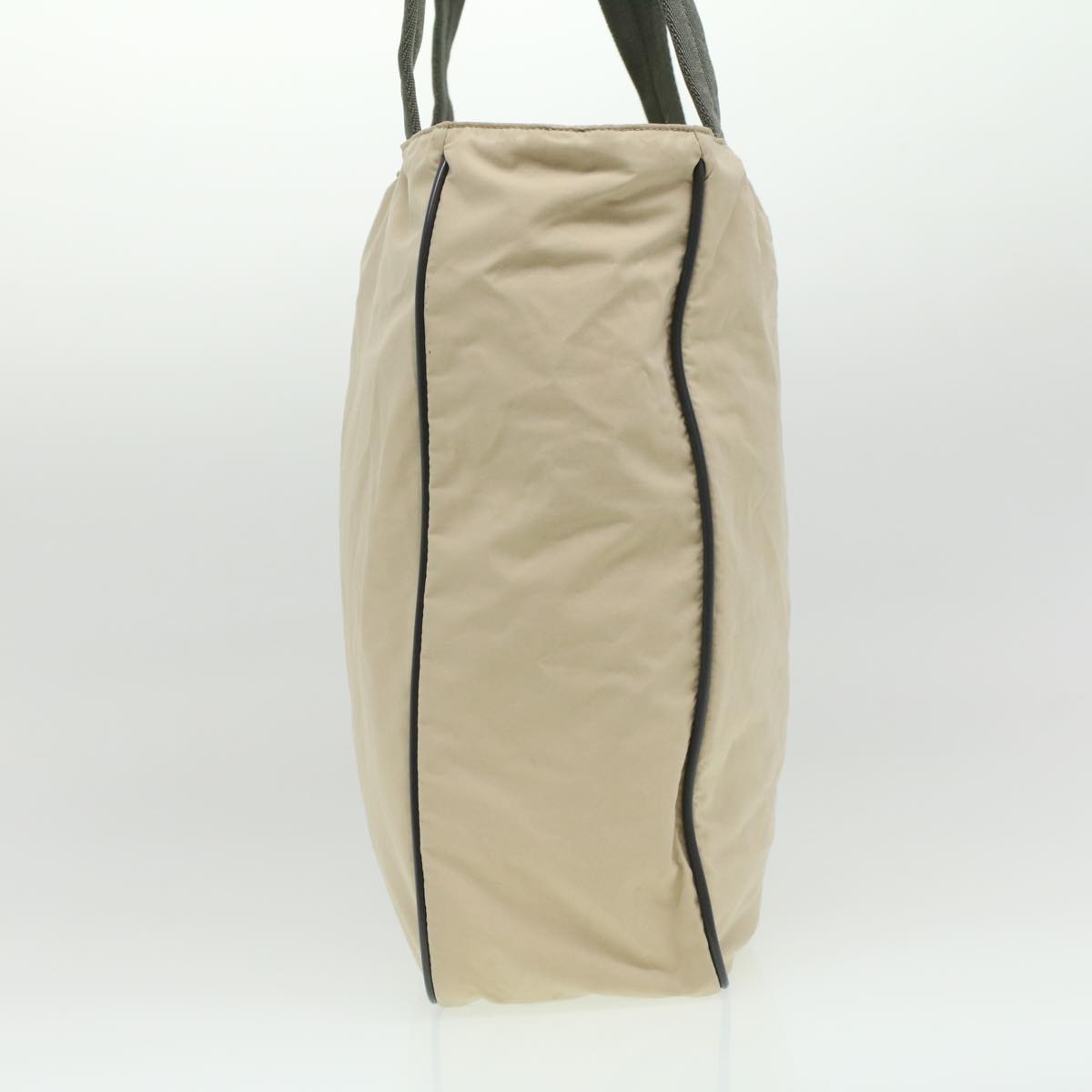 Prada Hand Bag Nylon Cream ar8301