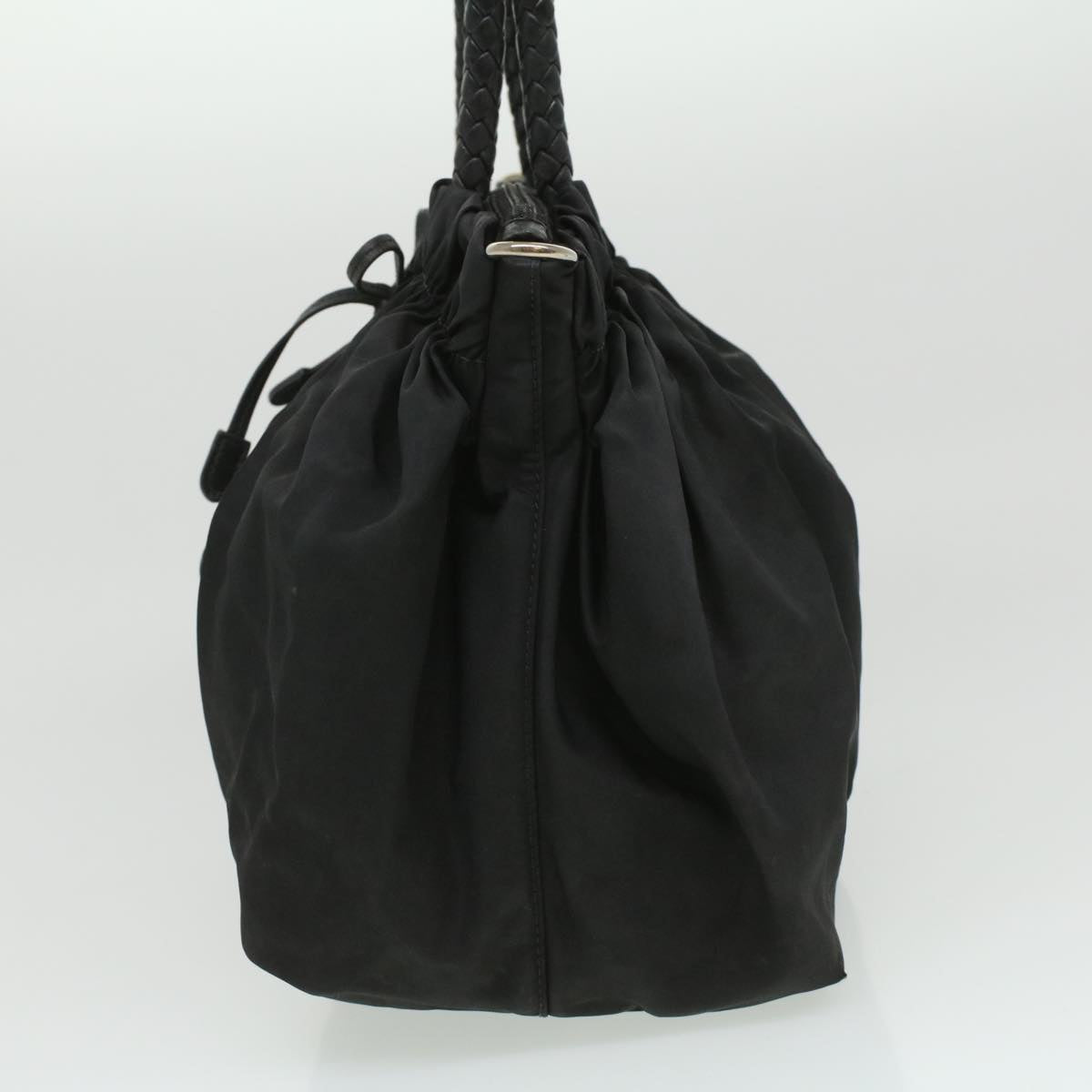 Prada Hand Bag Nylon Black ar8451