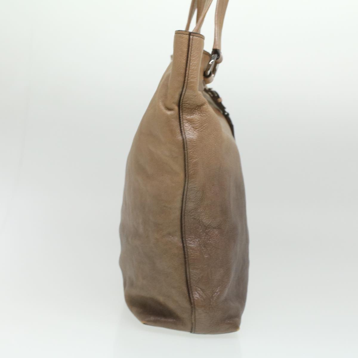 Prada Tote Bag Leather Beige ar8732
