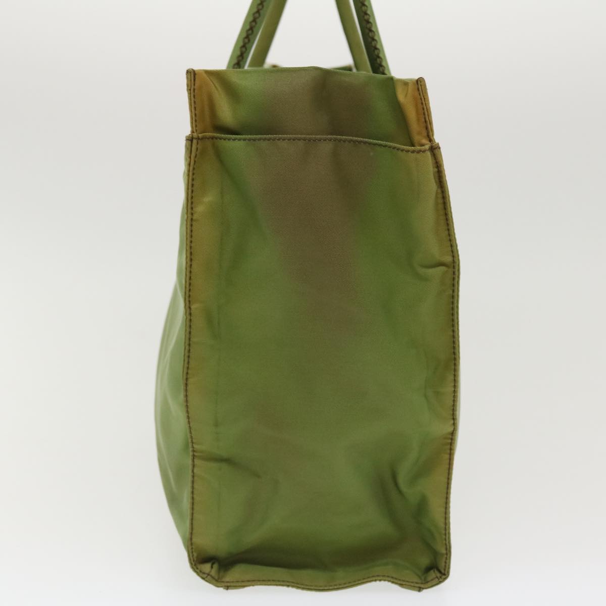 Prada Hand Bag Nylon Khaki ar8992