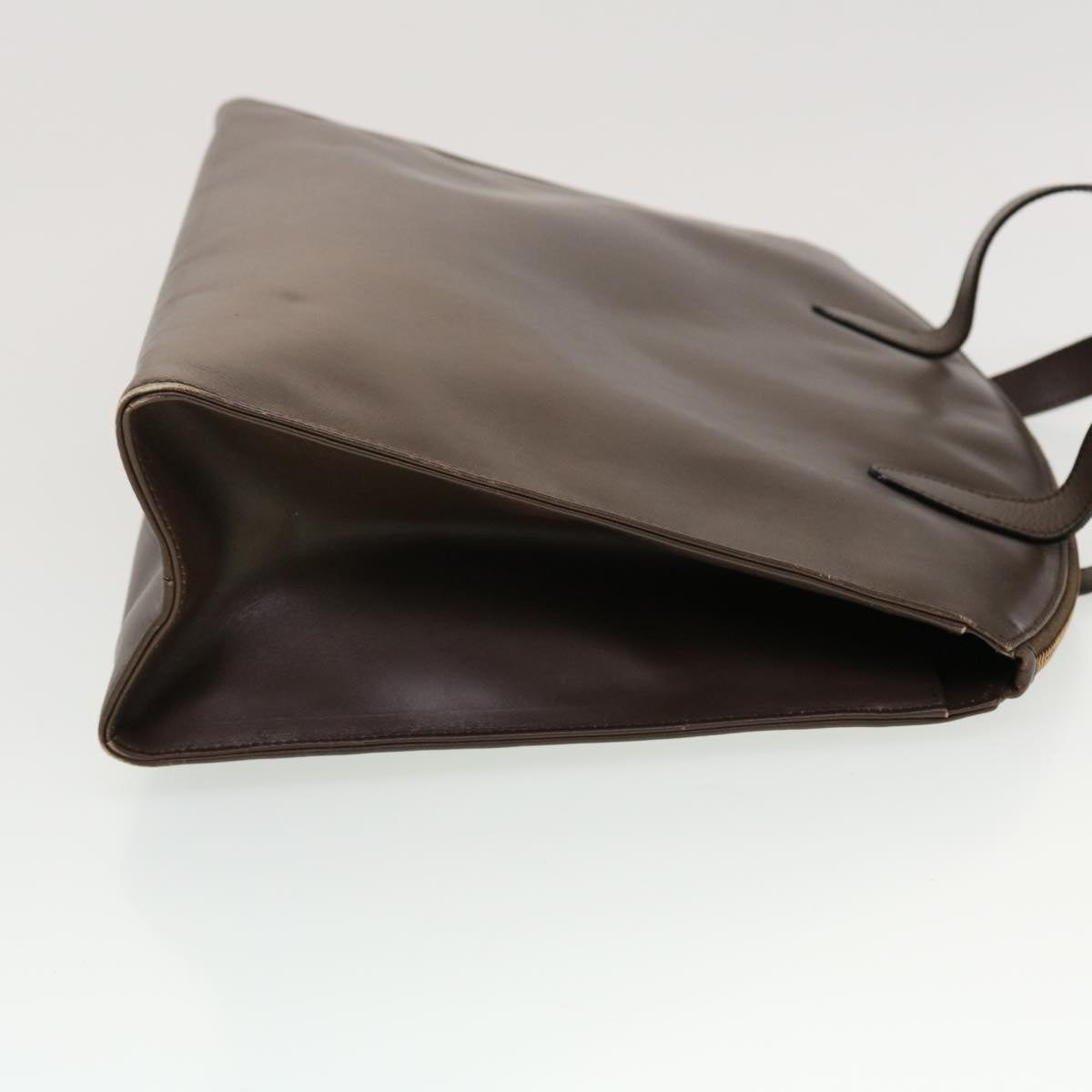 GUCCI Hand Bag Leather Brown ar9546B