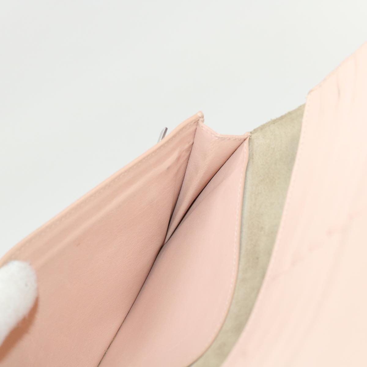 Celine Large Strap Wallet Leather Beige ar9727B