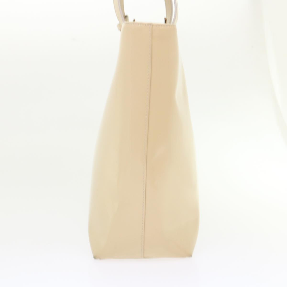 GUCCI Hand Bag Patent leather 2way Beige 002-2113-0476 ar9776