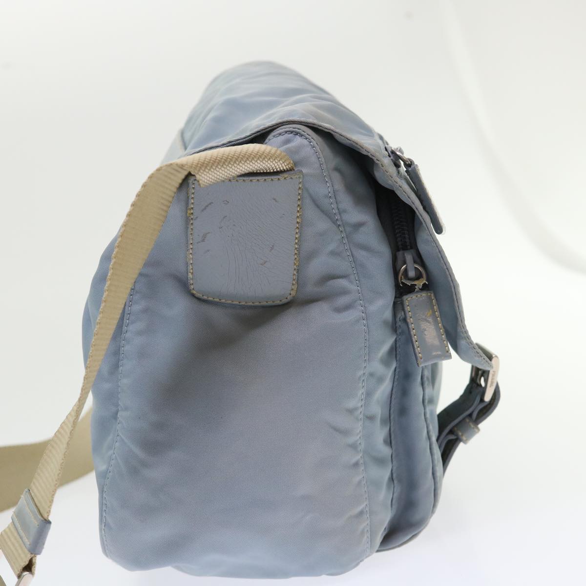 Prada Shoulder Bag Nylon Light Blue ar9923