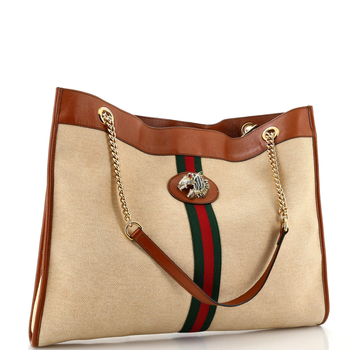 Gucci Rajah Chain Tote Canvas Large