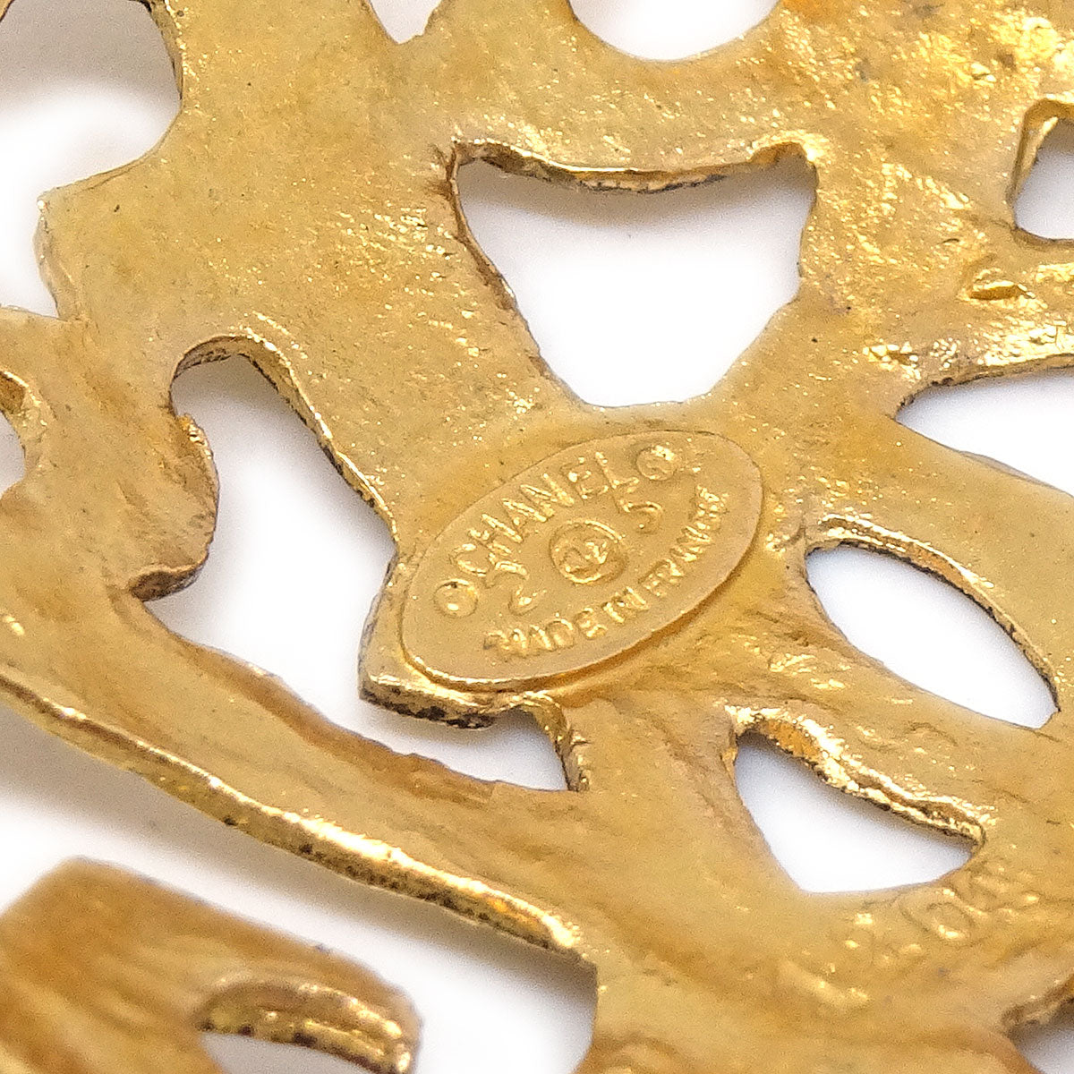 Chanel 1990 Brooch Pin Gold 1204