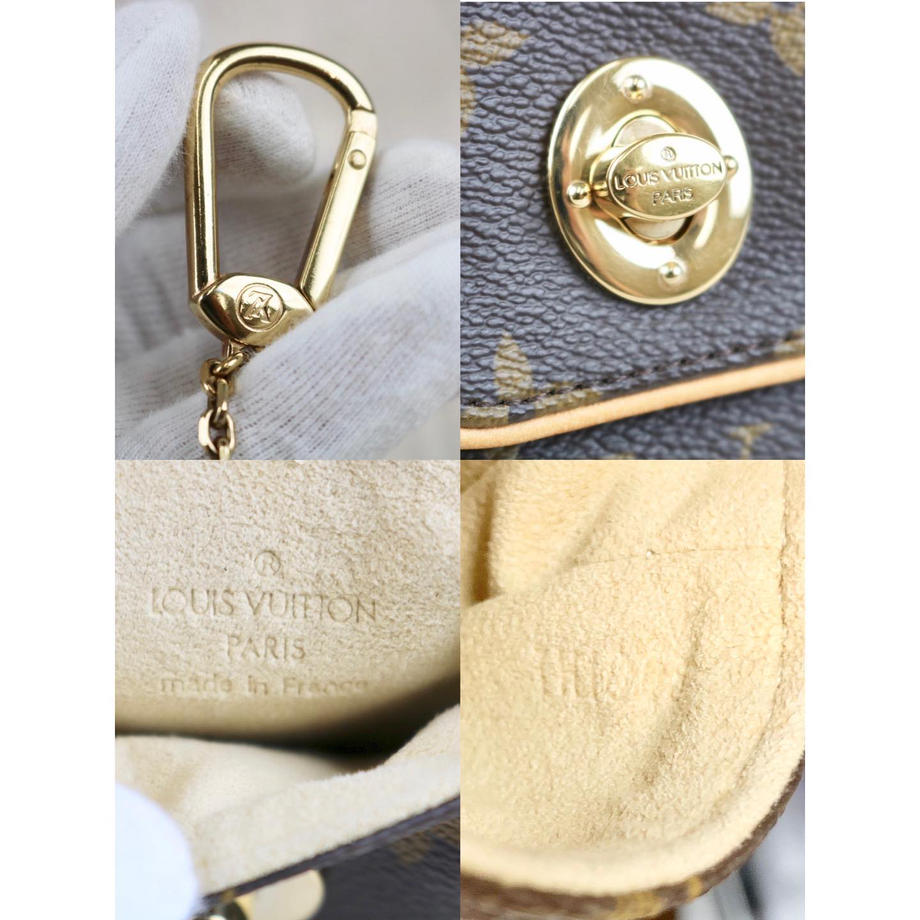 Rank A | LV Monogram Pochette Turum Key Ring Pouch |091609