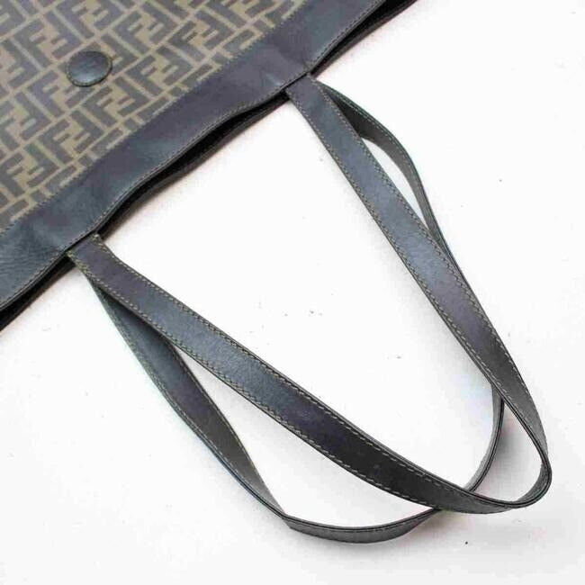 Fendi tobacco Zucca print coated canvas/leather, two handle XL tote bag!