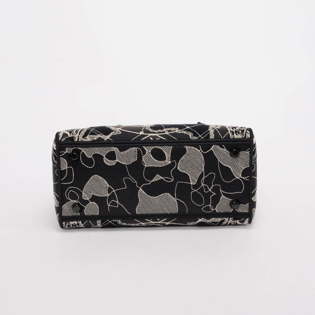 Dior Black & White Toile De Jouy Medium Lady D-Lite Bag