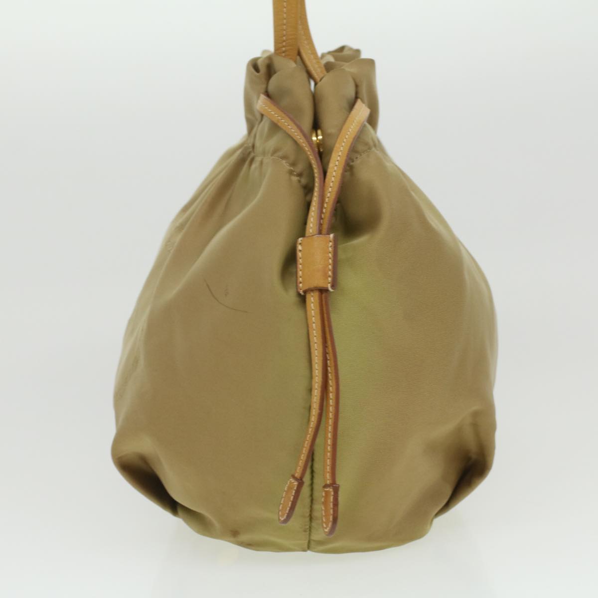 Prada Shoulder Bag Nylon Khaki bs3848