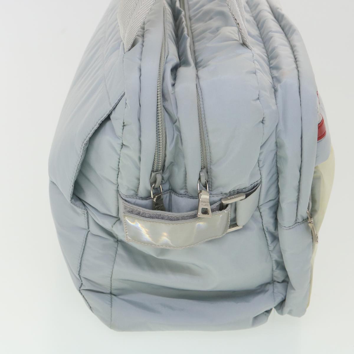 Prada Hand Bag Nylon Light Blue bs4516